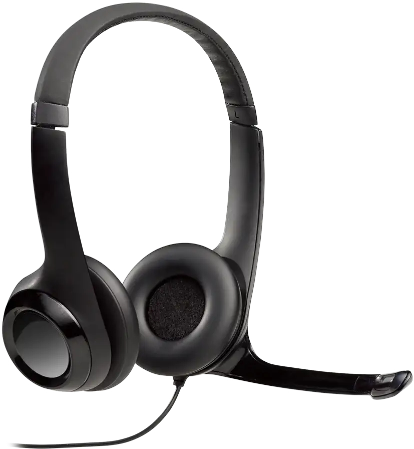 Гарнитура Logitech H390 Corded Headset, Black фото1