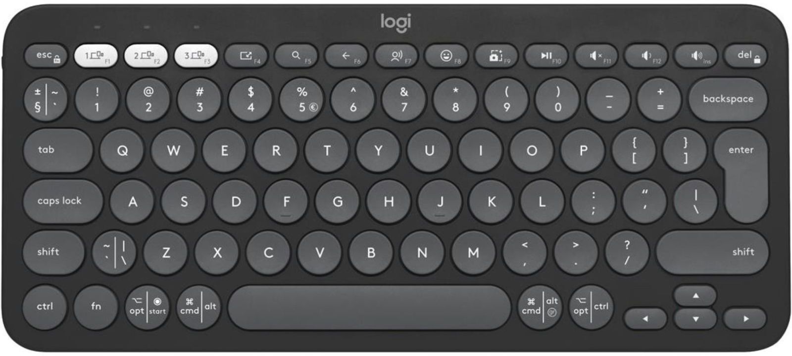 Клавиатура Logitech Pebble Keys 2 K380s, TONAL, GRAPHITE фото1