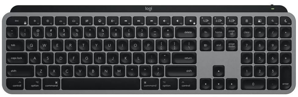 Клавиатура Logitech MX Keys S for Mac Wireless Keyboard, SPACE GREY фото1