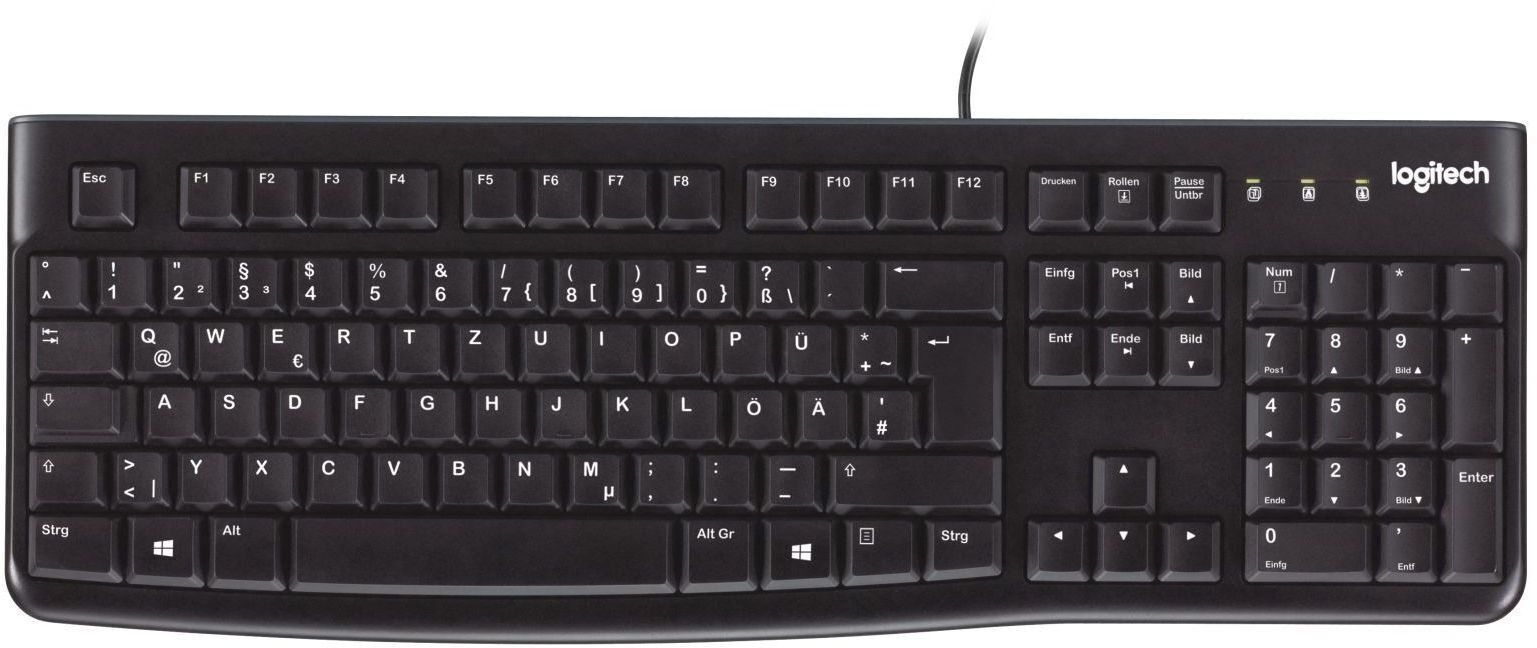 Клавиатура Logitech K120 Corded Keyboard, BLACK фото1
