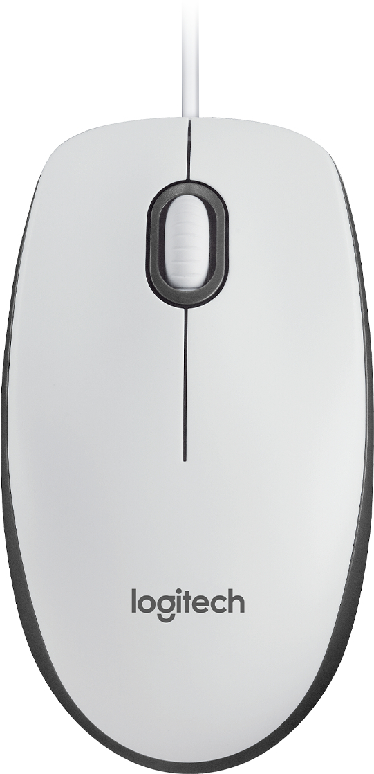 Мышь Logitech M100 Corded Mouse, WHITE фото1