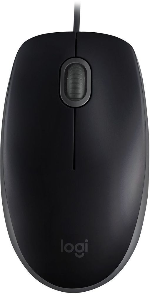 Мышь Logitech B110 Corded Mouse, SILENT, BLACK фото1
