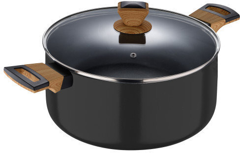 Каструля з кришкою Bergner Earth black, 28 см, 6 л (BG-32037-BK) фото1