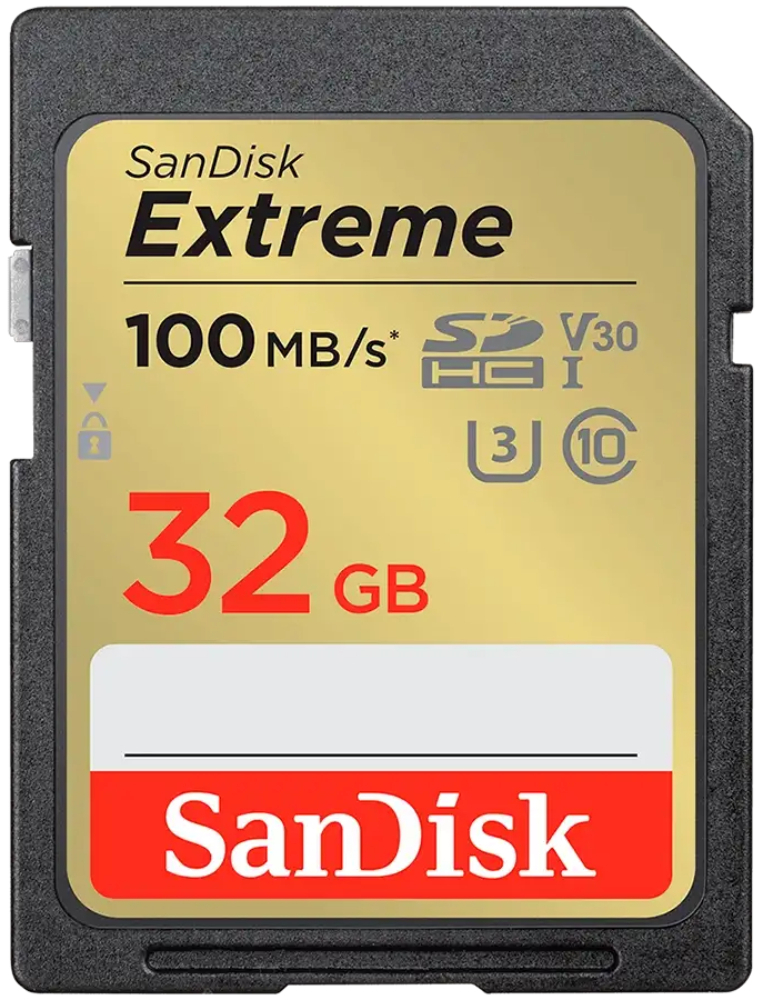 Карта пам'яті SanDisk Extreme PLUS SDXC 32GB Class 10 V30 (SDSDXWT-032G-GNCIN) фото1