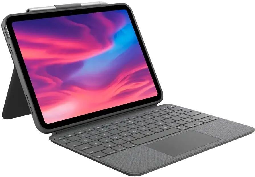 Клавиатура-чехол Logitech Combo Touch for iPad (10th gen), OXFORD GREY