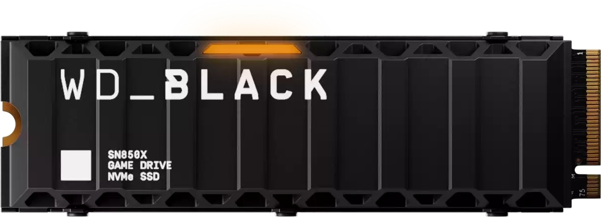 SSD накопичувач M.2 2280 4TB SN850X with Heatsink WD (WDS400T2XHE-00BCA0) фото1