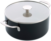 Каструля з кришкою KitchenAid АС, 4,9л, матовий чорний (CC010162-001)