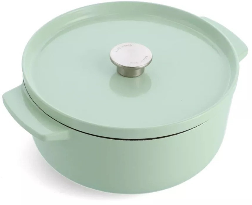 Кастрюля чугунная с крышкой KitchenAid, 26 см, 5,2 л, фисташковая (CC007434-001) фото1