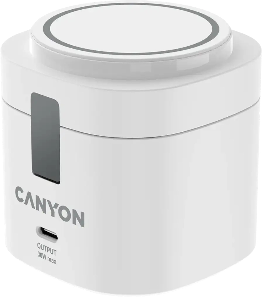 Беспроводное зарядное устройство Canyon OnCharge 405 White 4-в-1 (CNS-WCS405W) фото1