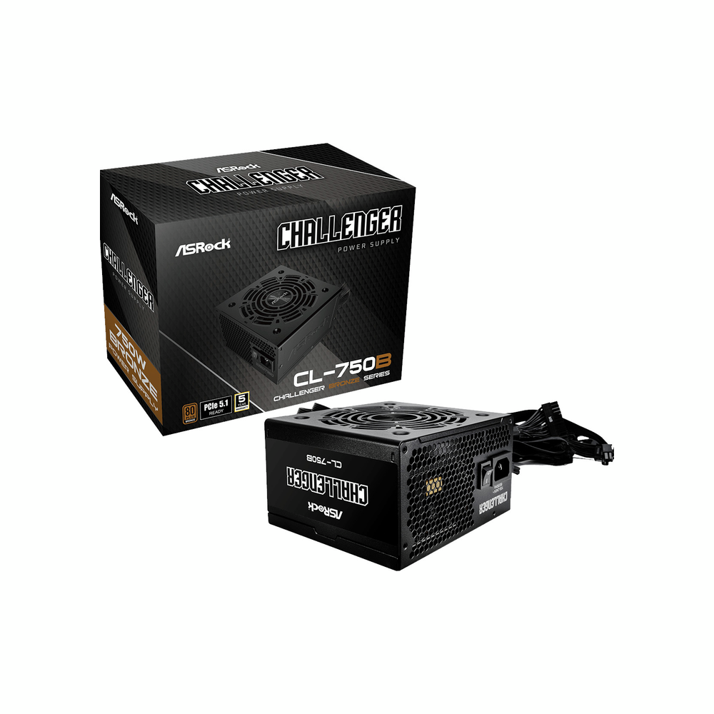 Блок живлення ASROCK 750W, 80 Pluse BRONZE (CL-750B) фото1