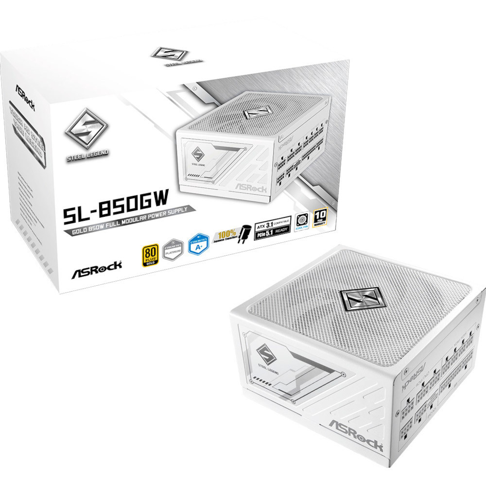 Блок живлення ASROCK 850W, 80 Pluse GOLD (SL-850GW) фото1