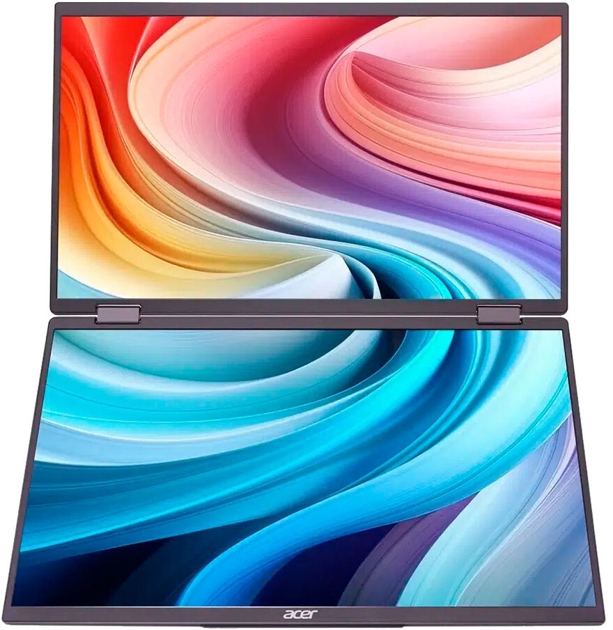 Монітор 15,6" ACER Dual Portable PD163QBMIUUX (UM.ZP3EE.008) фото1