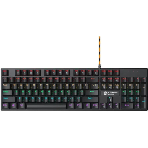 Игровая клавиатура Canyon Deimos GK-4 Rainbow US Wired Black (CND-SKB4-US)