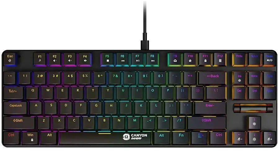Игровая клавиатура Canyon Cometstrike TKL GK-50 EN Wired Black (CND-SKB50-US) фото1