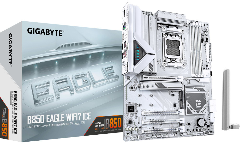 Материнcкая плата GIGABYTE AMD B850 (B850_EAGLE_WIFI7_ICE) фото1