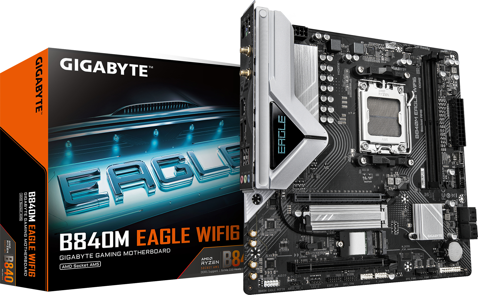 Материнcкая плата GIGABYTE AMD B840 (B840M_EAGLE_WIFI6) фото1