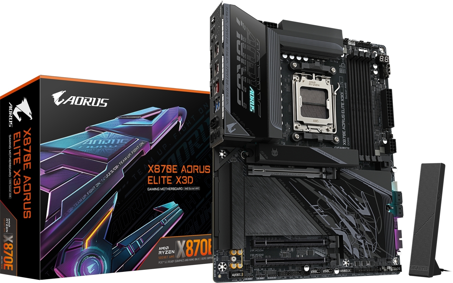 Материнcкая плата GIGABYTE AMD X870E (X870E_AORUS_ELITE_X3D)