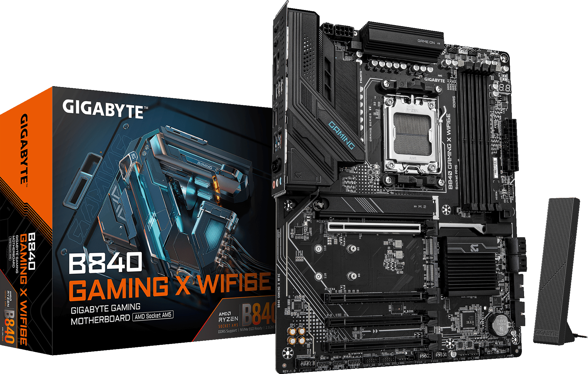 Материнcкая плата GIGABYTE AMD B840 (B840_GAMING_X_WIFI6E) фото1