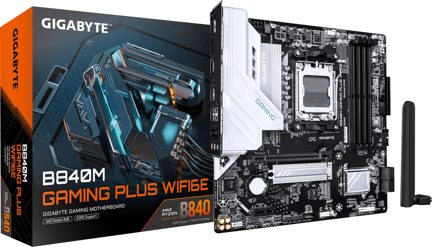 

Материнcкая плата GIGABYTE AMD B840 (B840M_GAMING_PLUS_WIFI6E)