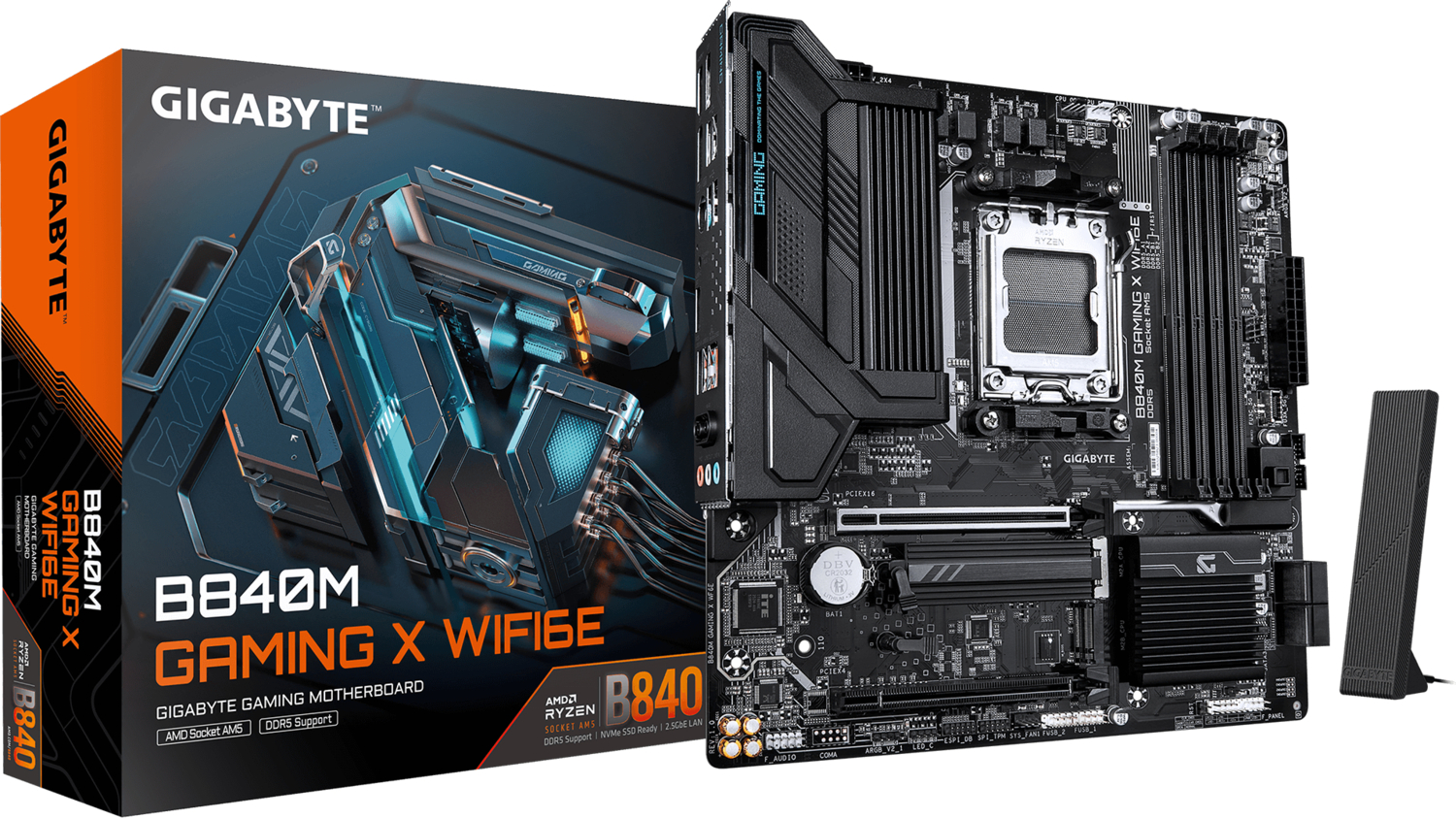 

Материнcкая плата GIGABYTE AMD B840 (B840M_GAMING_X_WIFI6E)