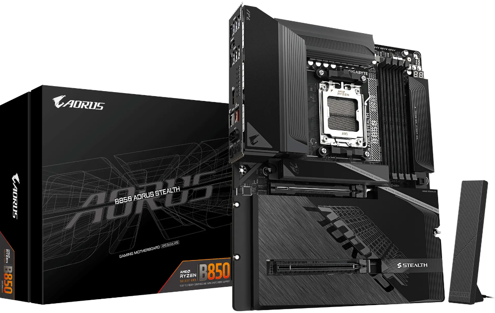Материнcкая плата GIGABYTE AMD B850 (B850_AORUS_STEALTH) фото1
