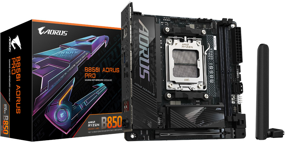 Материнcкая плата GIGABYTE AMD B850 (B850I_AORUS_PRO) фото1