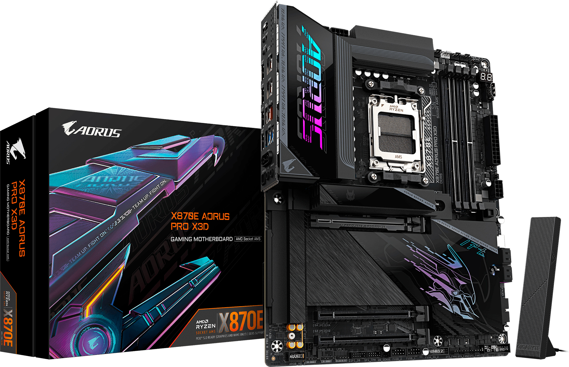 Материнcкая плата GIGABYTE AMD X870E (X870E_AORUS_PRO_X3D) фото1