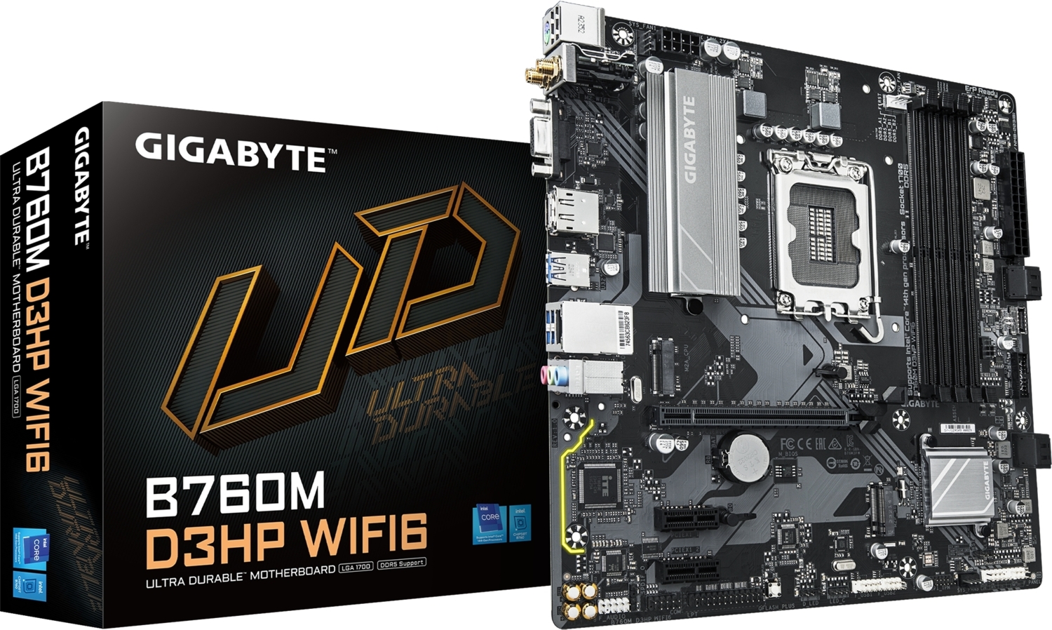 Материнcкая плата GIGABYTE Intel B760 (B760M_D3HP_WIFI6)