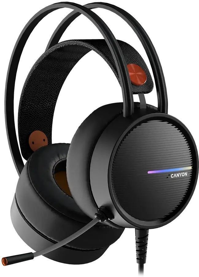 Игровая гарнитура Canyon Interceptor GH-8A Black and Orange (CND-SGHS8A)