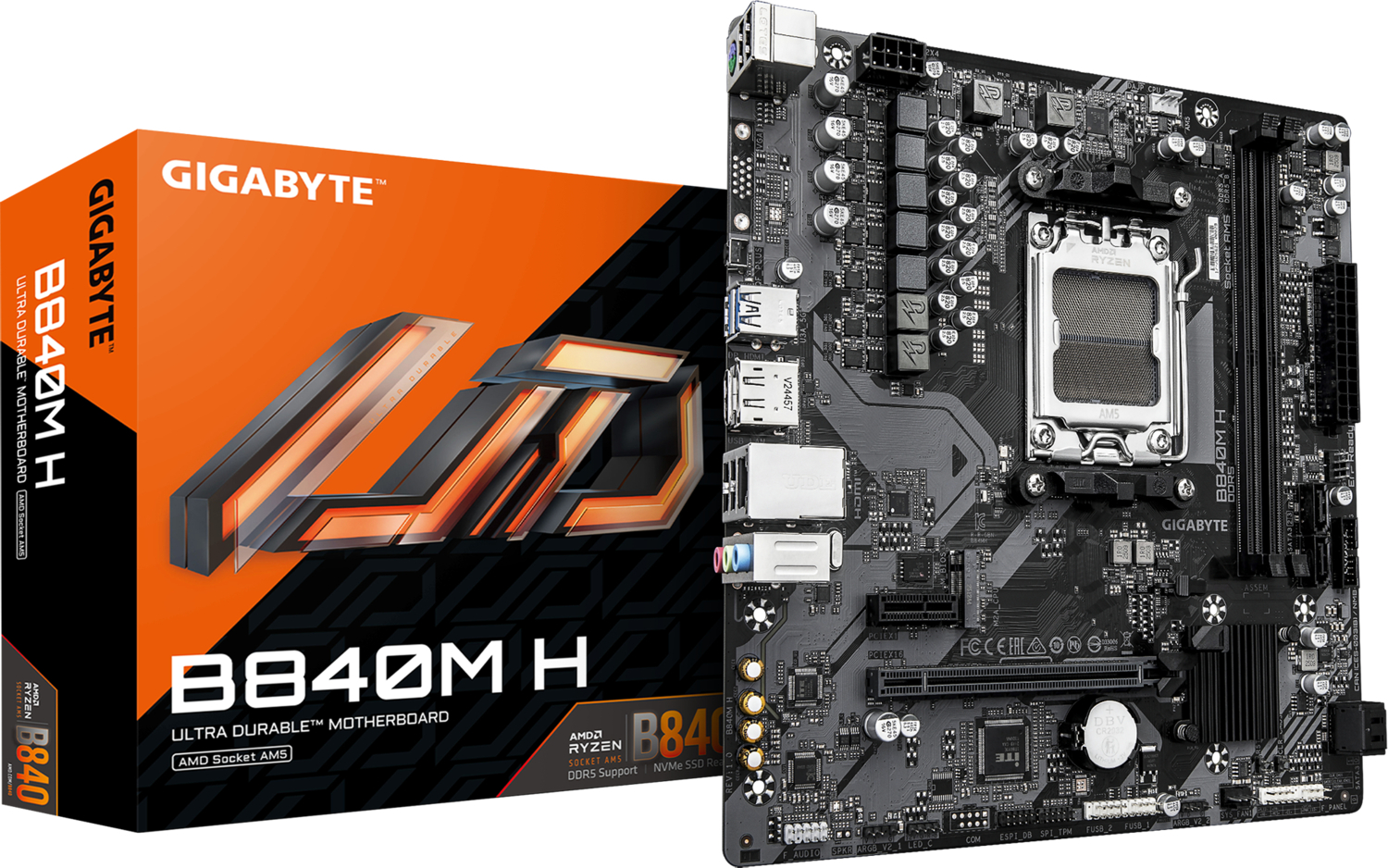 Материнcкая плата GIGABYTE AMD B840 (B840M_H)
