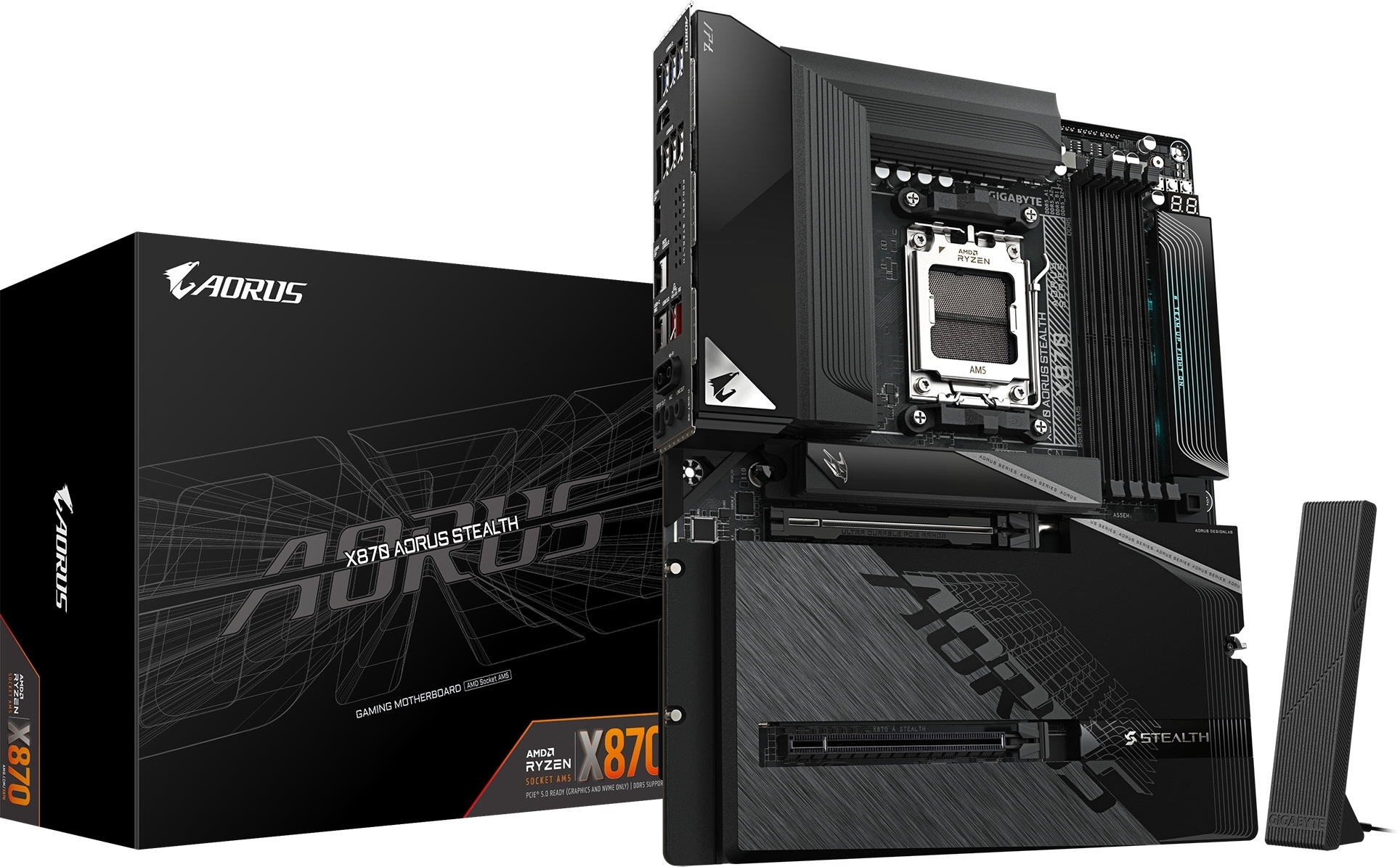 Материнcкая плата GIGABYTE AMD X870 (X870_AORUS_STEALTH) фото1