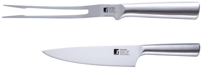 Набір ніж та виделка для м'яса Bergner Bbq lovers, 2 предмета (BG-40220-MM) фото1