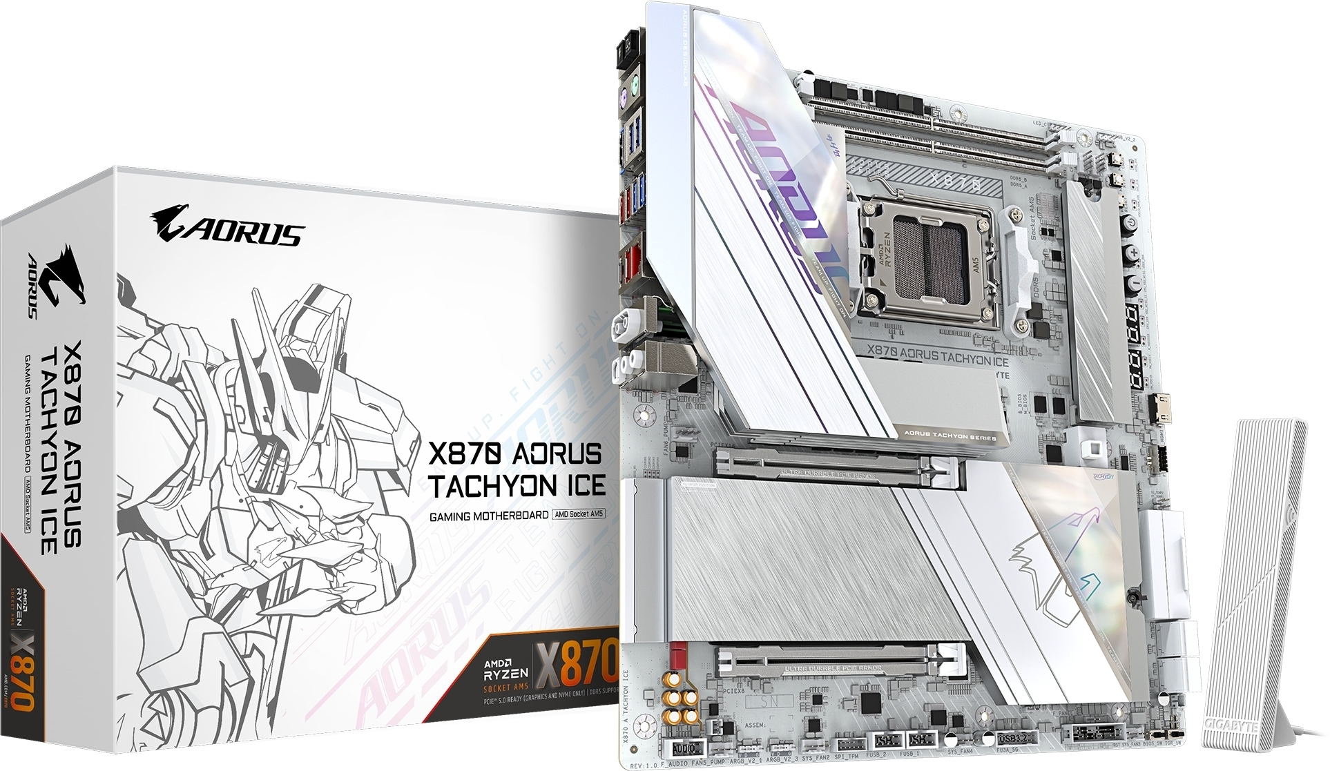 Материнcкая плата GIGABYTE AMD X870 (X870_AORUS_TACHYON_ICE) фото1