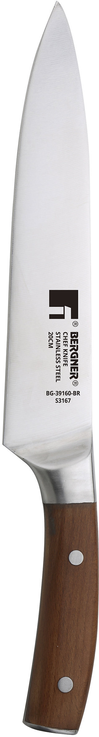 Ніж кухонний Bergner Wolfsburg, 20 см (BG-39160-BR) фото1