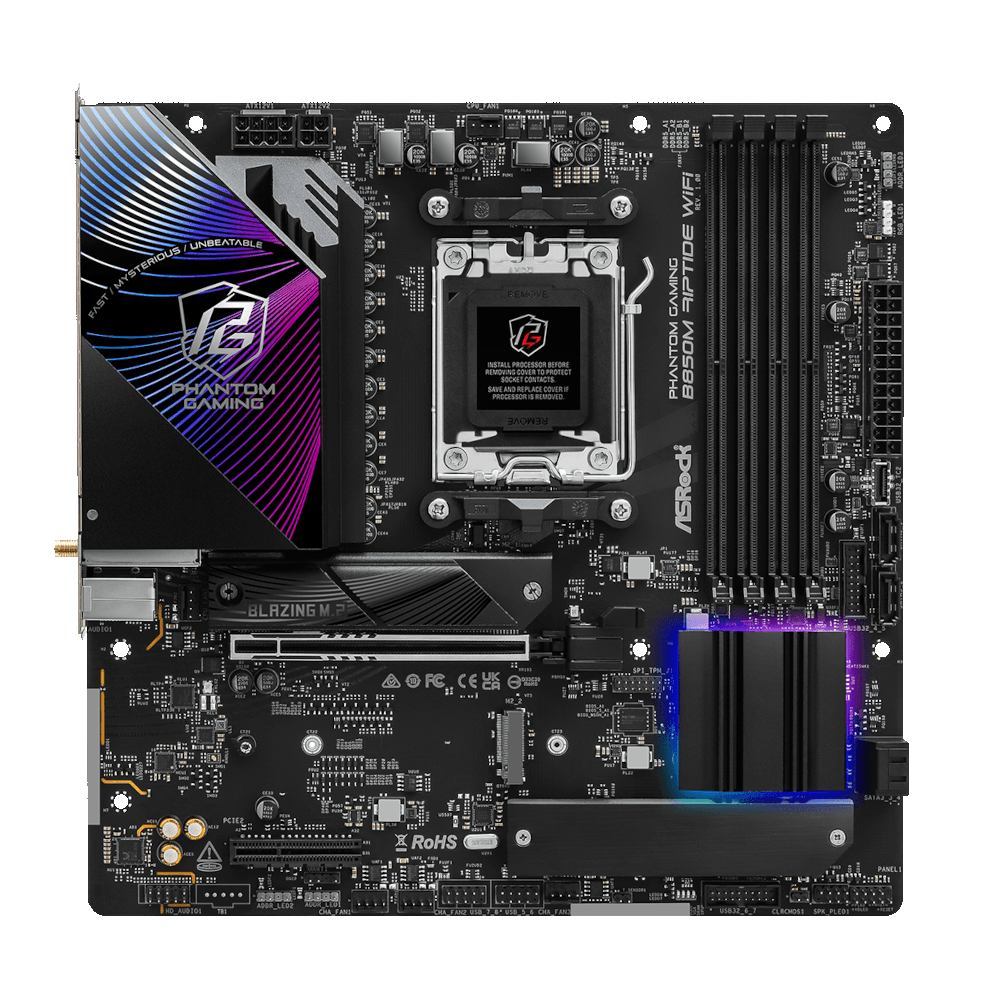 Материнcкая плата ASRock B850M RIPTIDE WIFI (B850M_RIPTIDE_WIFI) фото1