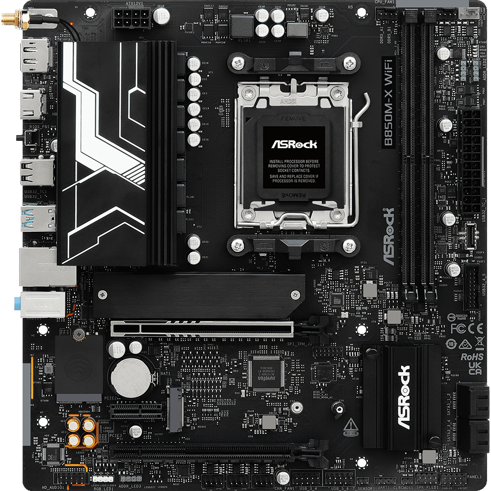 Материнcкая плата ASRock B850M-X WIFI R2.0 (B850M-X WIFI_R2.0) фото1