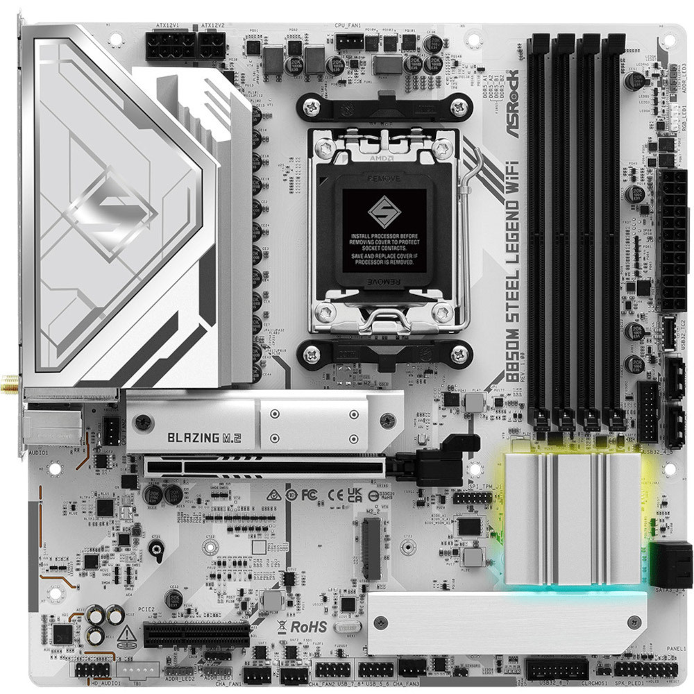 Материнcкая плата ASRock B850M STEEL LEGEND WIFI (B850M_STEEL_LEGEND_WIFI) фото1