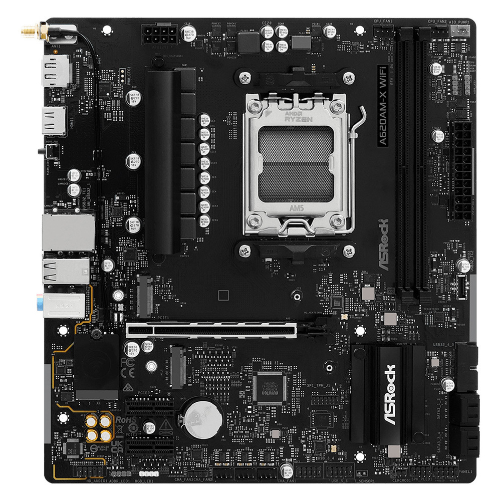 Материнcкая плата ASRock A620AM-X WIFI (A620AM-X_WIFI) фото1