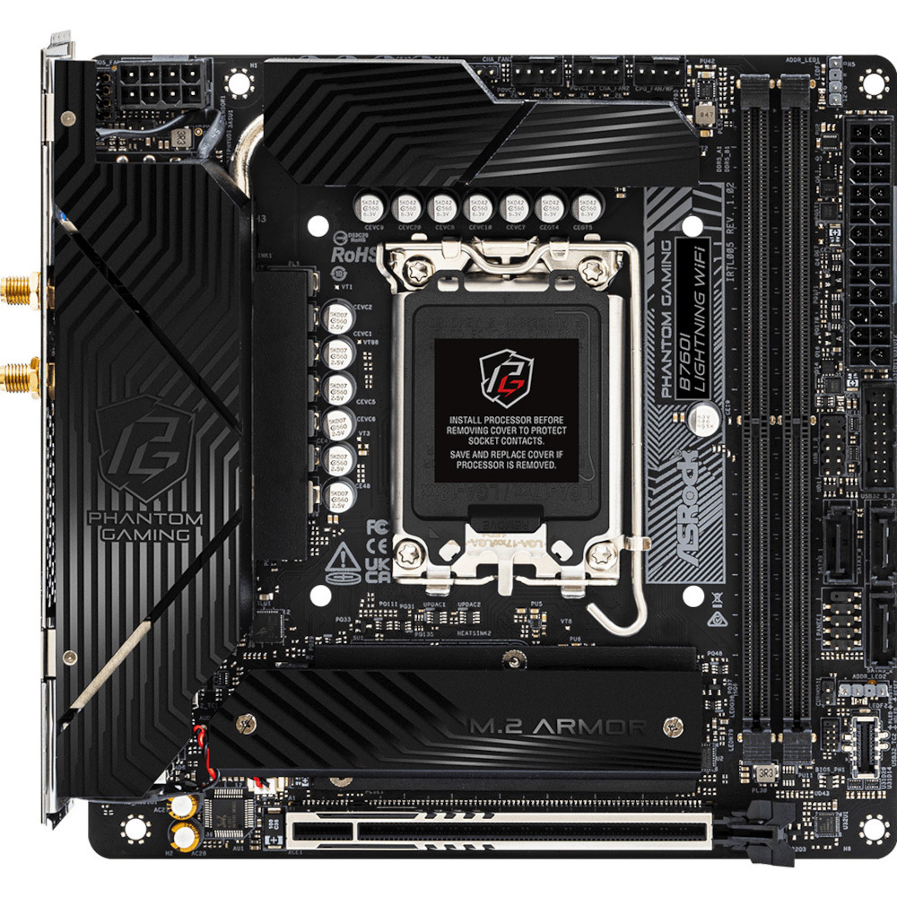 Материнcкая плата ASRock B760I LIGHTNING WIFI (B760I_LIGHTNING_WIFI) фото1