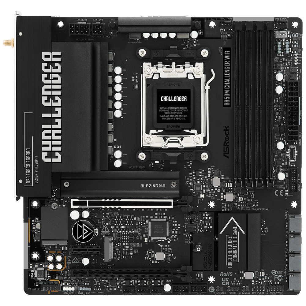 Материнcкая плата ASRock B850M CHALLENGER WIFI (B850M_CHALLENGER_WIFI) фото1