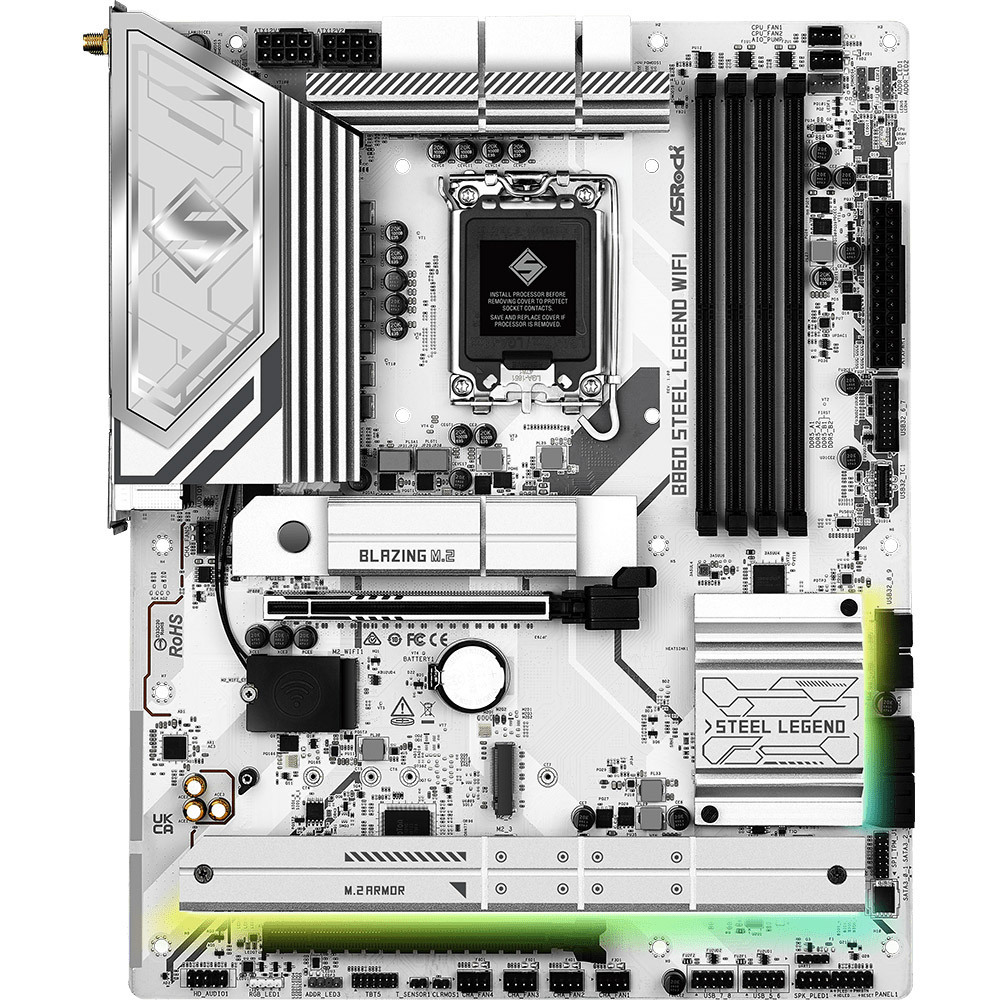 Материнcкая плата ASRock B860 STEEL LEGEND WIFI (B860_STEEL_LEGEND_WIFI) фото1
