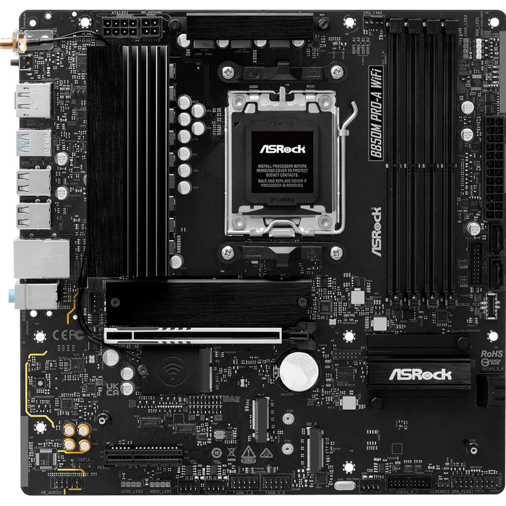 Материнcкая плата ASRock B850M PRO-A WIFI (B850M PRO-A_WIFI) фото1