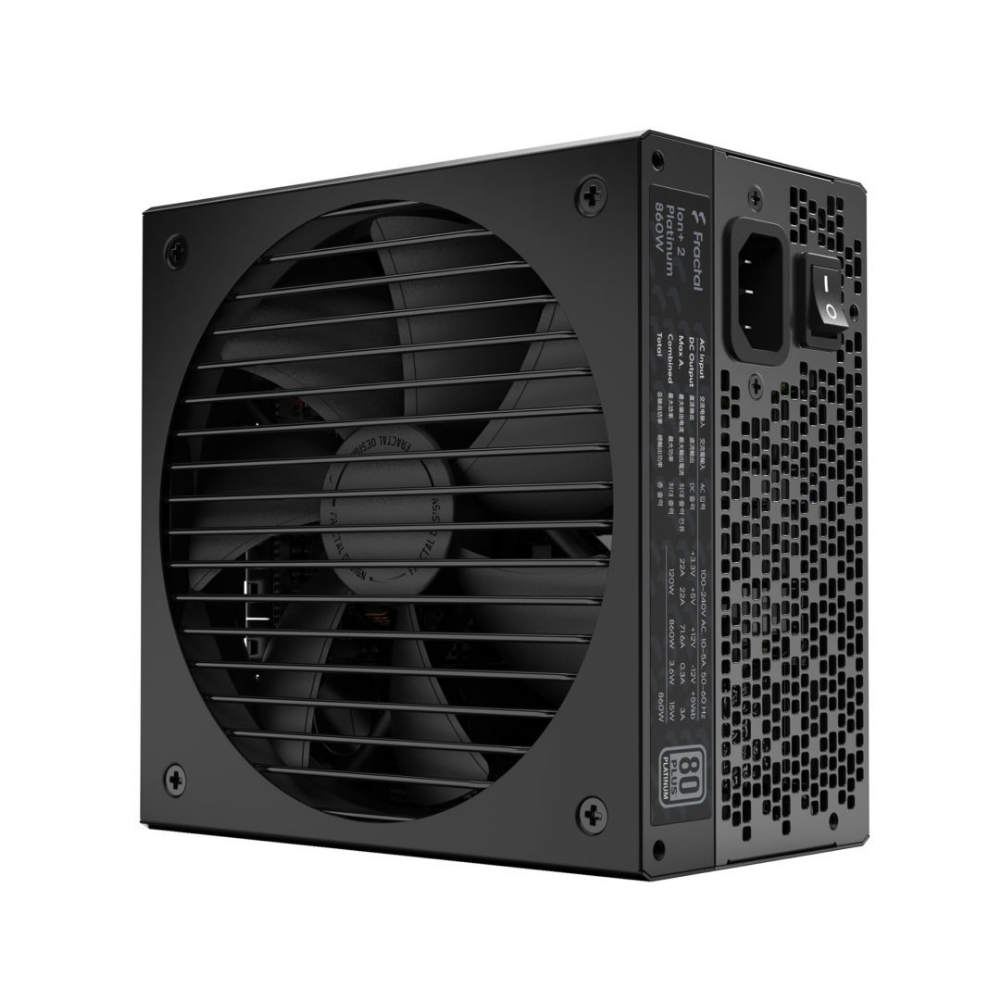 Блок живлення FRACTAL DESIGN + 2 Platinum 860W (FD-P-IA2P-860-EU) фото1