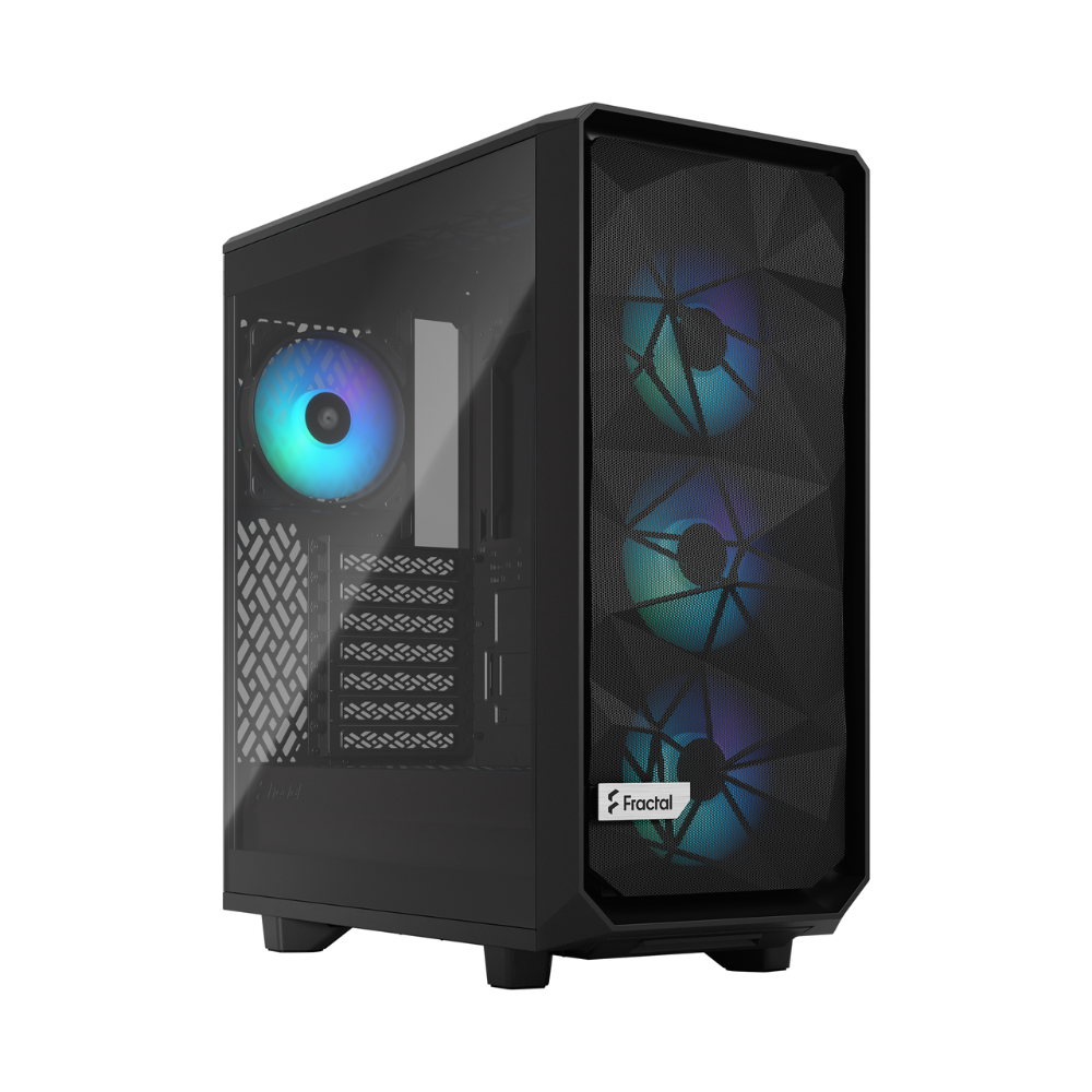 Корпус FRACTAL DESIGN Meshify 2 Compact Lite RGB Black TG (FD-C-MEL2C-05) фото1