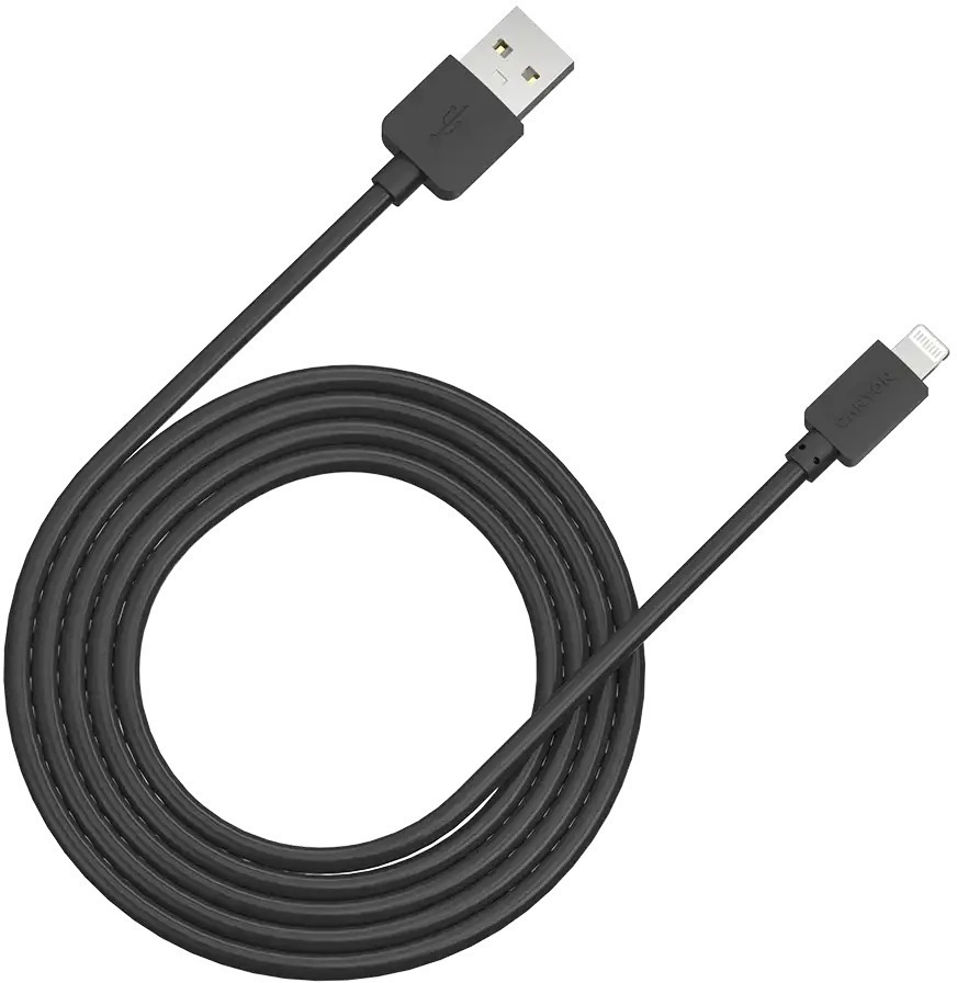 Кабель Canyon USB-A - Lightning 1m Black (CNE-CFI1B) фото1