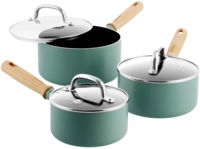 Набор ковшей с крышками GreenPan Mayflower, 16/18/20 см, 1,5/2/3,1 л с керамическим покрытием (CC001595-001)