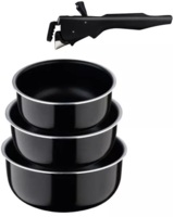 Набор ковшей со съемной ручкой Bergner Click & cook, 16/18/20 см, 4 предмета (BG-31608-BK)