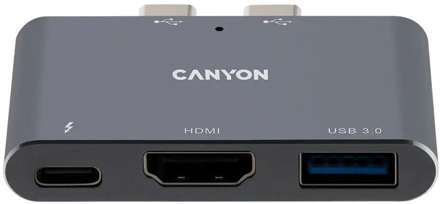 USB-хаб Canyon DS-1 3in1 Thunderbolt 3 Space Grey (CNS-TDS01DG) фото1