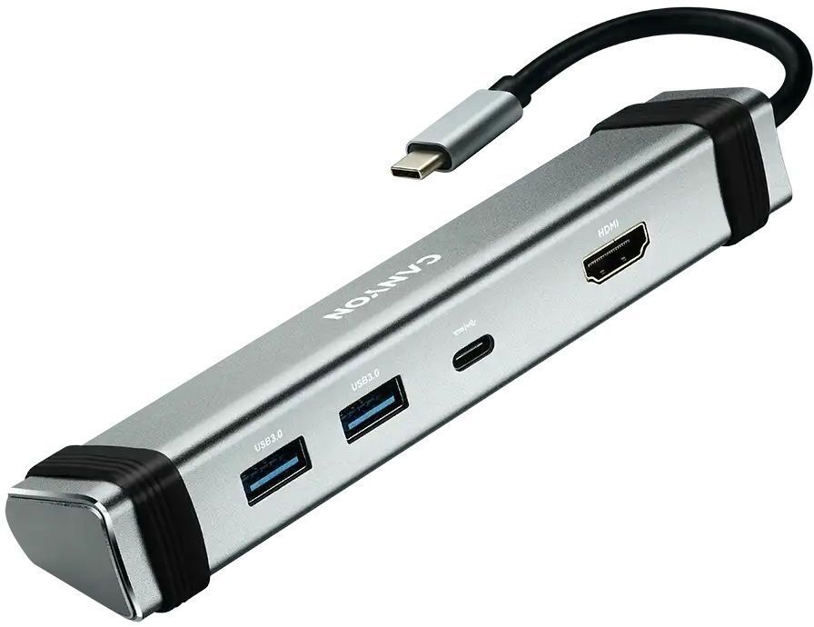 USB-хаб Canyon DS-3 4in1 USB-C Space Grey (CNS-TDS03DG) фото1