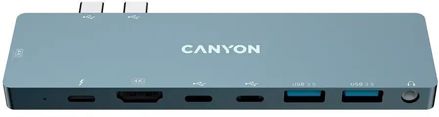 USB-хаб Canyon DS-8 8in1 Thunderbolt 4k Space Grey (CNS-TDS08DG) фото1